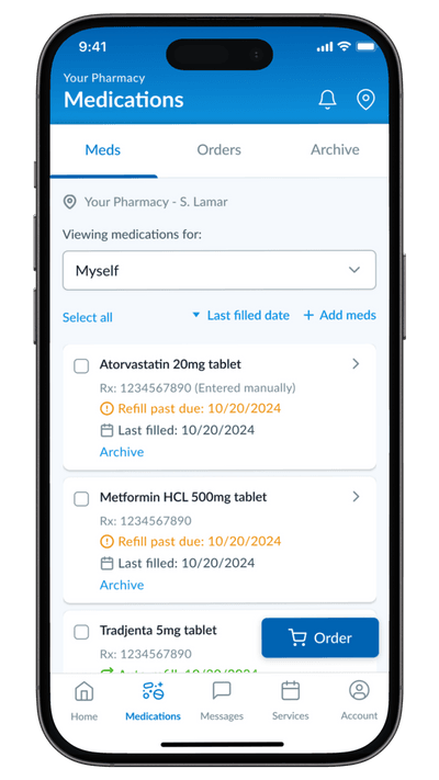 The Somerset Park Pharmacy patient portal app